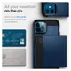 Spigen Slim Armor CS Apple iPhone 12 / 12 Pro Hoesje Navy Blue afbeelding 5