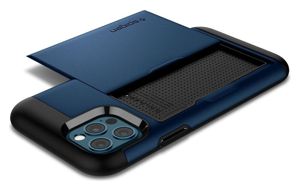 Spigen Slim Armor CS Apple iPhone 12 / 12 Pro Hoesje Navy Blue afbeelding 17