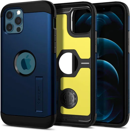 Spigen Tough Armor Apple iPhone 12 / 12 Pro Hoesje Navy Blue afbeelding 17