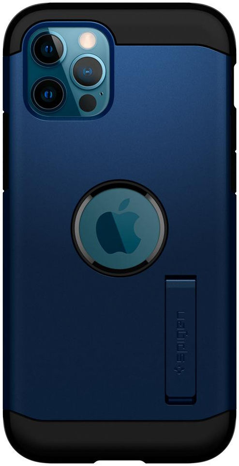 Spigen Tough Armor Apple iPhone 12 / 12 Pro Hoesje Navy Blue afbeelding 10
