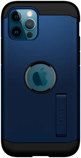 Spigen Tough Armor Apple iPhone 12 / 12 Pro Hoesje Navy Blue afbeelding 10