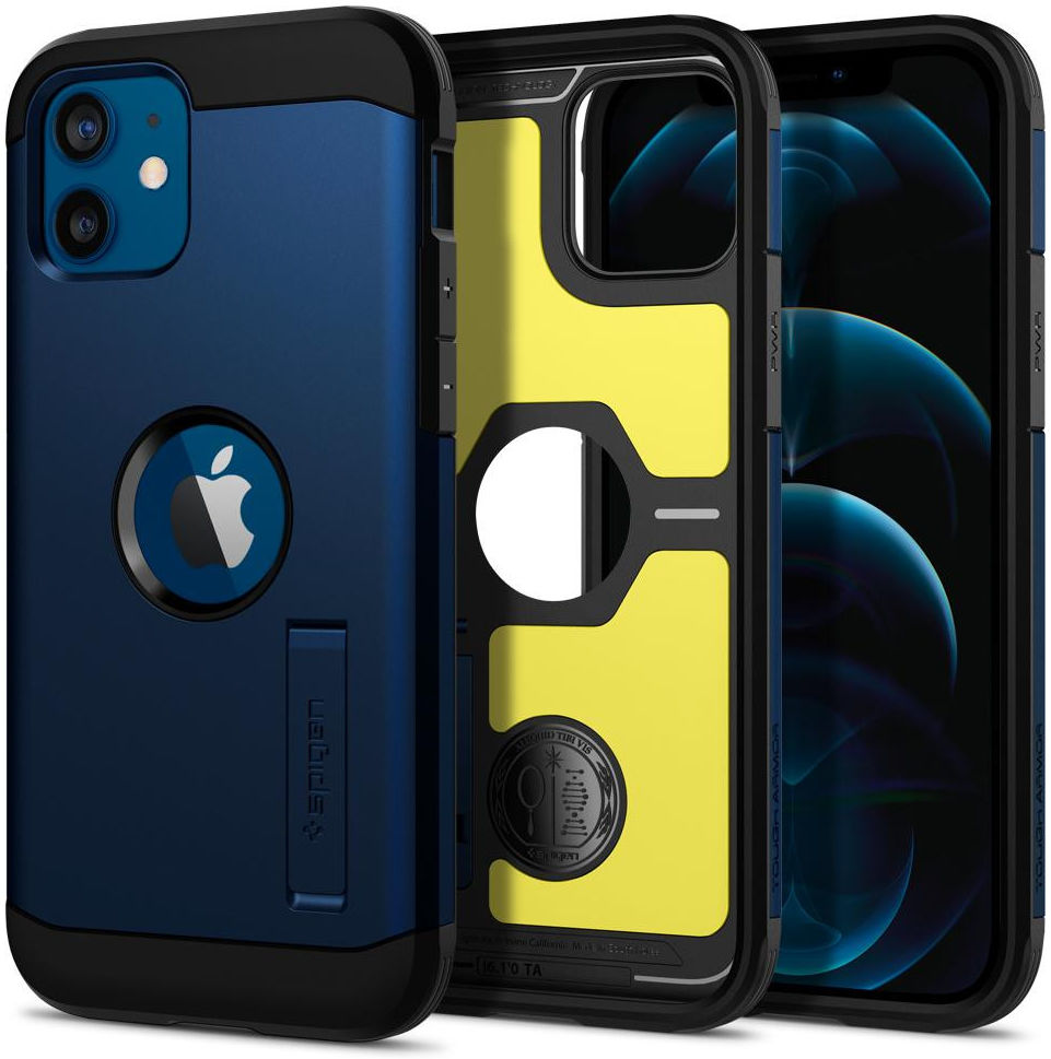 Spigen Tough Armor Apple iPhone 12 / 12 Pro Hoesje Navy Blue afbeelding 15