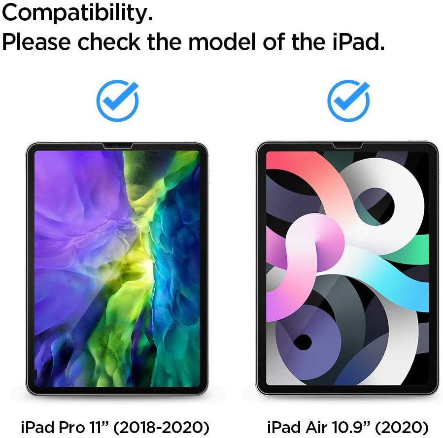Spigen EZ Fit Glas.tR Apple iPad Air 2020/2022/Pro 11 Screenprotector afbeelding 8