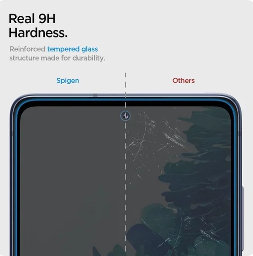 Spigen GLAS.tR Samsung Galaxy S20 FE Tempered Glass Screen Protector afbeelding 4