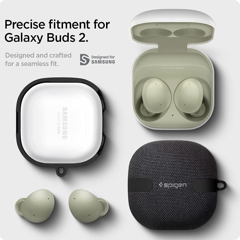 Spigen Urban Fit Samsung Galaxy Buds Live / Buds 2 / Pro Hoesje Zwart afbeelding 10