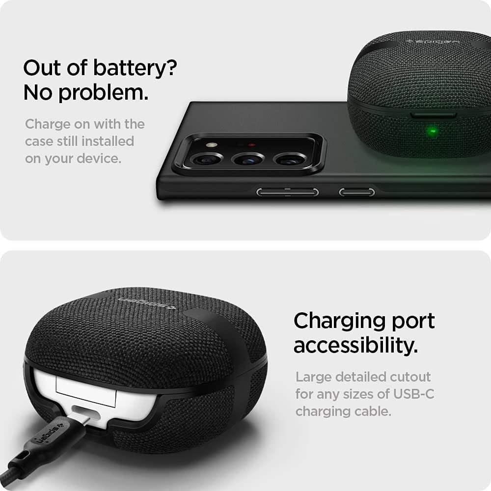 Spigen Urban Fit Samsung Galaxy Buds Live / Buds 2 / Pro Hoesje Zwart afbeelding 9