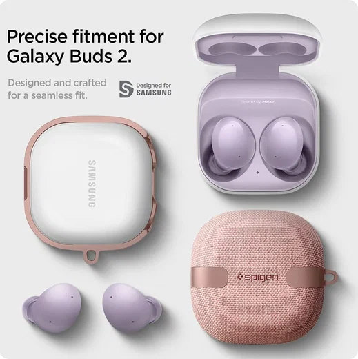 Spigen Urban Fit Samsung Galaxy Buds Live / Buds 2 / Pro Hoesje Brons afbeelding 5