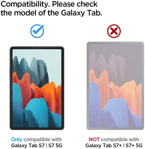 Spigen EZ Fit Glas.tR Samsung Galaxy Tab S7 Screen Protector afbeelding 8