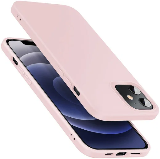 ESR Cloud Apple iPhone 12 Mini Hoesje Siliconen Back Cover Roze afbeelding 4