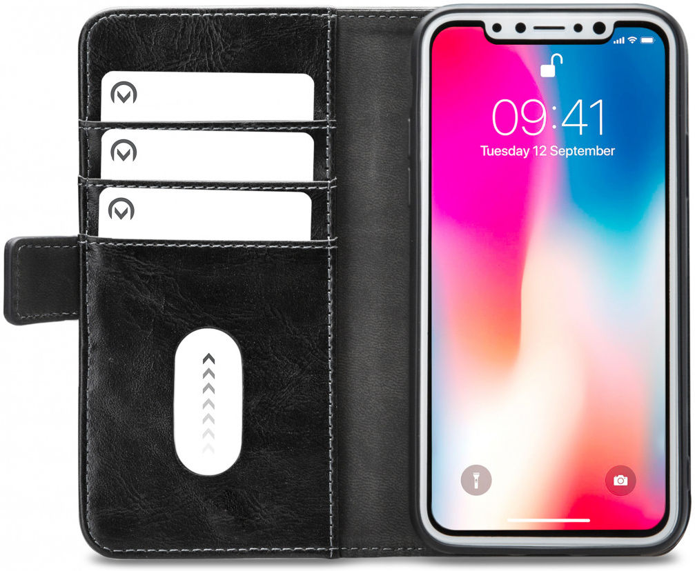 Mobilize Elite Gelly Wallet Apple iPhone XS / X Hoesje Book Case Zwart afbeelding 1