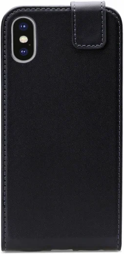 Mobilize Classic Gelly Flip Case Apple iPhone XS / X Hoesje Zwart afbeelding 2