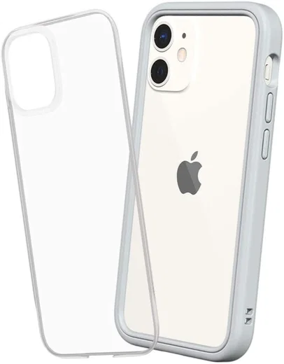 RhinoShield Mod NX Apple iPhone 12 Mini Hoesje Bumper Grijs afbeelding 1