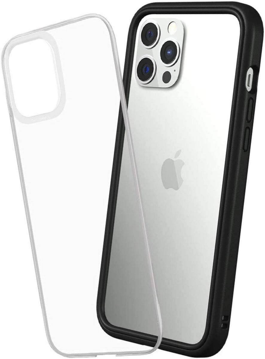 RhinoShield Mod NX Apple iPhone 12 Pro Max Hoesje Transparant/Zwart afbeelding 1