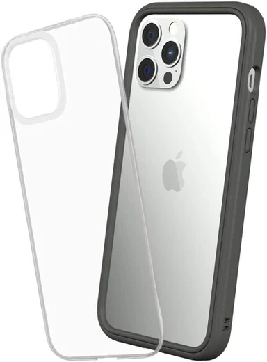 RhinoShield Mod NX Apple iPhone 12 Pro Max Hoesje Transparant/Grey afbeelding 1