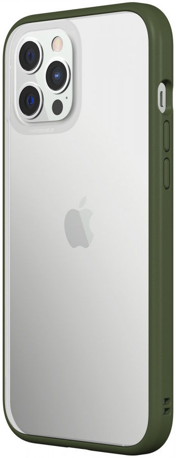 RhinoShield Mod NX Apple iPhone 12 Pro Max Hoesje Transparant/Groen afbeelding 2