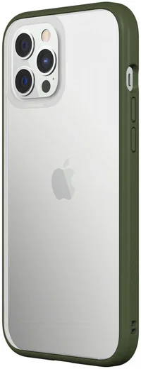 RhinoShield Mod NX Apple iPhone 12 Pro Max Hoesje Transparant/Groen afbeelding 2