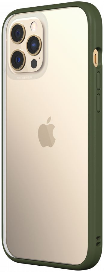 RhinoShield Mod NX Apple iPhone 12 Pro Max Hoesje Transparant/Groen afbeelding 4