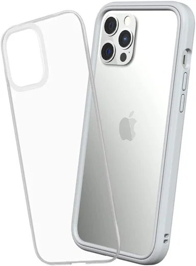 RhinoShield Mod NX Apple iPhone 12 Pro Max Hoesje Transparant/Grijs afbeelding 1