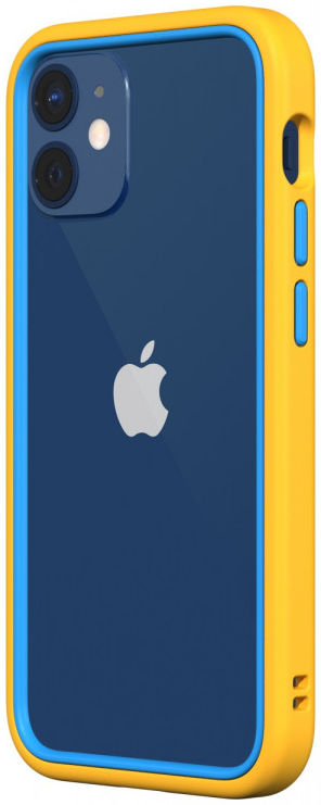 RhinoShield CrashGuard NX Apple iPhone 12 Mini Hoesje Geel/Blauw afbeelding 6