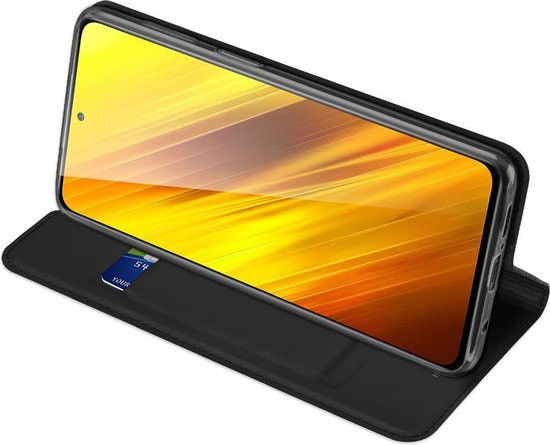 Dux Ducis Skin Pro Series Xiaomi Poco X3 / X3 Pro Hoesje Wallet Zwart afbeelding 8