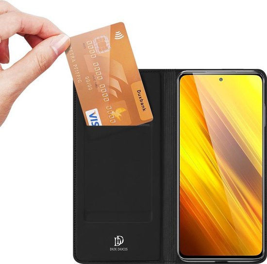 Dux Ducis Skin Pro Series Xiaomi Poco X3 / X3 Pro Hoesje Wallet Zwart afbeelding 2