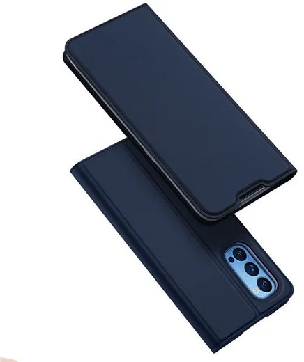 Dux Ducis Skin Pro Series Oppo Reno 4 5G Hoesje Wallet Blauw afbeelding 1