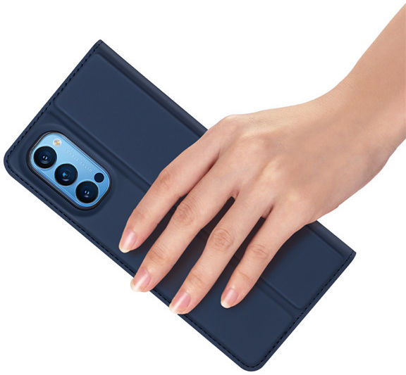 Dux Ducis Skin Pro Series Oppo Reno 4 5G Hoesje Wallet Blauw afbeelding 5
