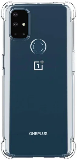 OnePlus Nord N10 Hoesje TPU Schokbestendig Transparant afbeelding 2