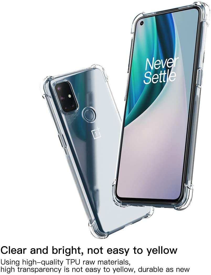 OnePlus Nord N10 Hoesje TPU Schokbestendig Transparant afbeelding 5