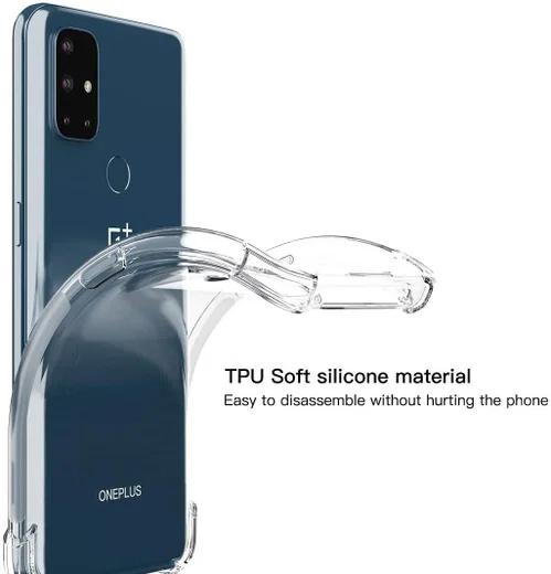 OnePlus Nord N10 Hoesje TPU Schokbestendig Transparant afbeelding 6