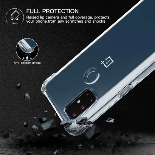 OnePlus Nord N10 Hoesje TPU Schokbestendig Transparant afbeelding 8