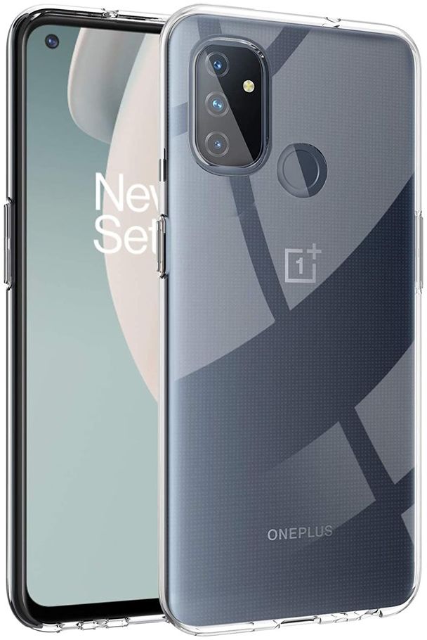 OnePlus Nord N100 Back Cover Dun TPU Transparant afbeelding 1