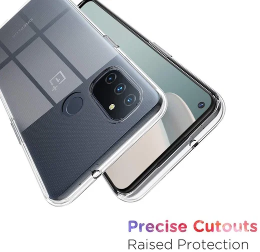 OnePlus Nord N100 Back Cover Dun TPU Transparant afbeelding 2