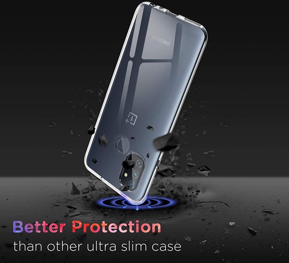 OnePlus Nord N100 Back Cover Dun TPU Transparant afbeelding 4
