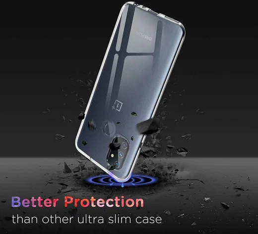 OnePlus Nord N100 Back Cover Dun TPU Transparant afbeelding 4