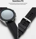 Ringke Rubber One - Universeel Smartwatch 22MM Bandje - Flexibel TPU - Zwart afbeelding 2