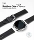 Ringke Rubber One - Universeel Smartwatch 22MM Bandje - Flexibel TPU - Zwart afbeelding 6