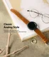Ringke Leather One Universeel Smartwatch Bandje Leer 22MM Zwart afbeelding 3