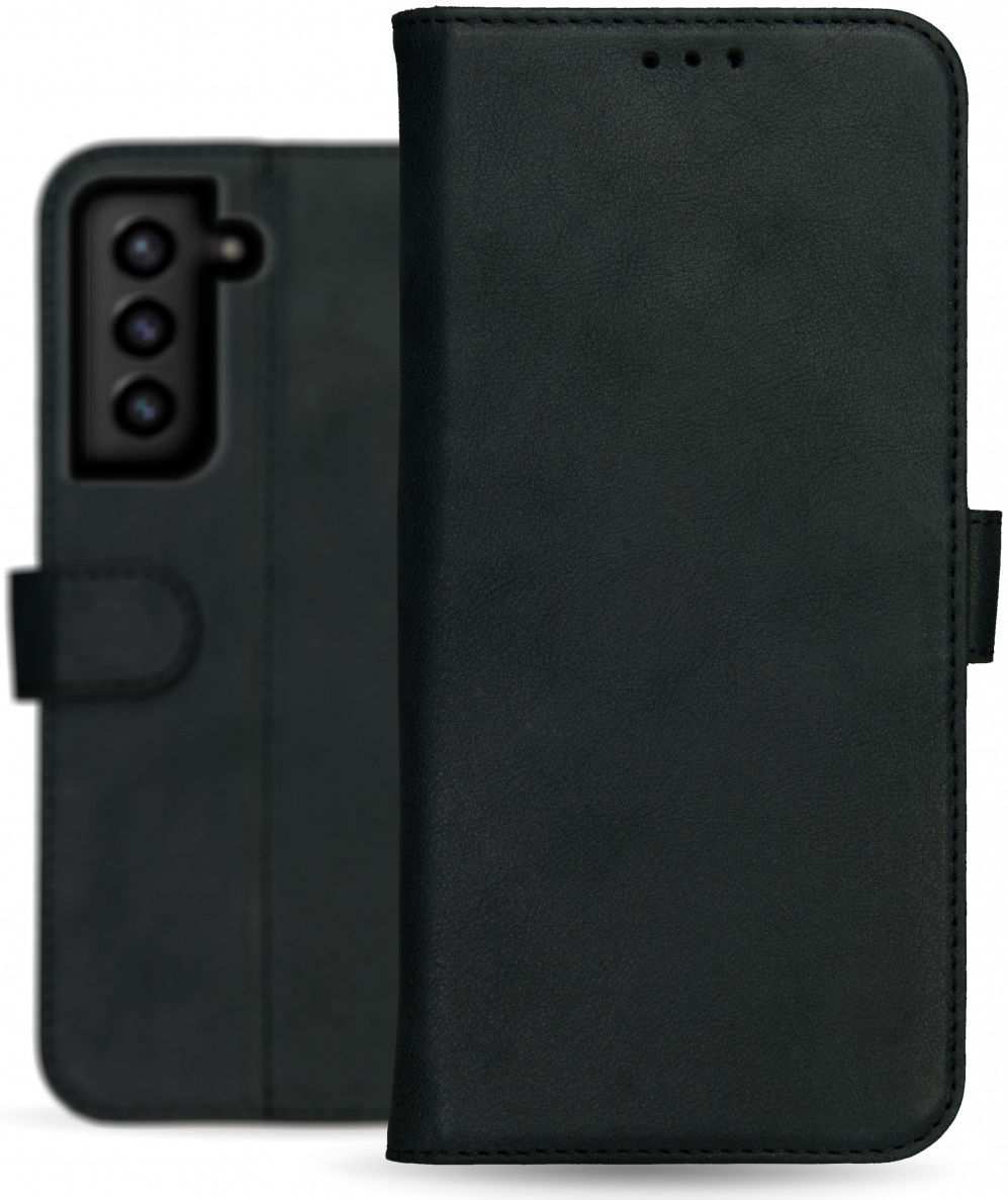 Rosso Deluxe Samsung Galaxy S21 Hoesje Wallet Case Echt Leer Zwart afbeelding 6