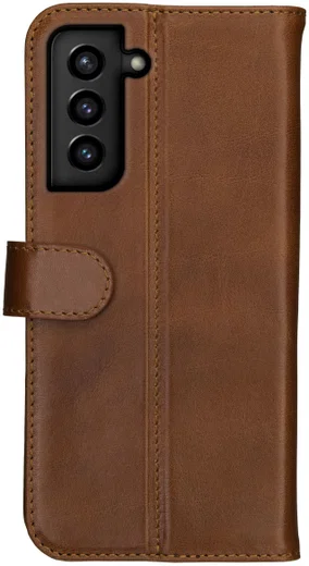Rosso Deluxe Samsung Galaxy S21 Hoesje Wallet Case Echt Leer Bruin afbeelding 2