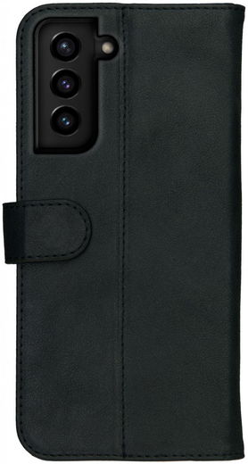 Rosso Deluxe Samsung Galaxy S21 Plus Hoesje Wallet Case Leer Zwart afbeelding 2