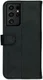 Rosso Deluxe Samsung Galaxy S21 Ultra Hoesje Wallet Case Leer Zwart afbeelding 2