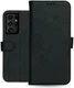 Rosso Deluxe Samsung Galaxy S21 Ultra Hoesje Wallet Case Leer Zwart afbeelding 9