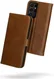 Rosso Deluxe Samsung Galaxy S21 Ultra Hoesje Wallet Case Leer Bruin afbeelding 9
