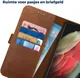 Rosso Deluxe Samsung Galaxy S21 Ultra Hoesje Wallet Case Leer Bruin afbeelding 5