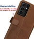 Rosso Deluxe Samsung Galaxy S21 Ultra Hoesje Wallet Case Leer Bruin afbeelding 6