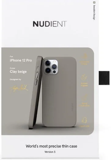 Nudient Thin Case V3 Apple iPhone 12 / 12 Pro Hoesje Back Cover Beige afbeelding 12