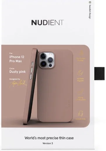 Nudient Thin Case V3 Apple iPhone 12 Pro Max Hoesje Back Cover Roze afbeelding 12