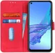 KHAZNEH Oppo A53 / A53s Hoesje Retro Wallet Book Case Rood afbeelding 1