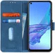 KHAZNEH Oppo A53 / A53s Hoesje Retro Wallet Book Case Blauw afbeelding 1
